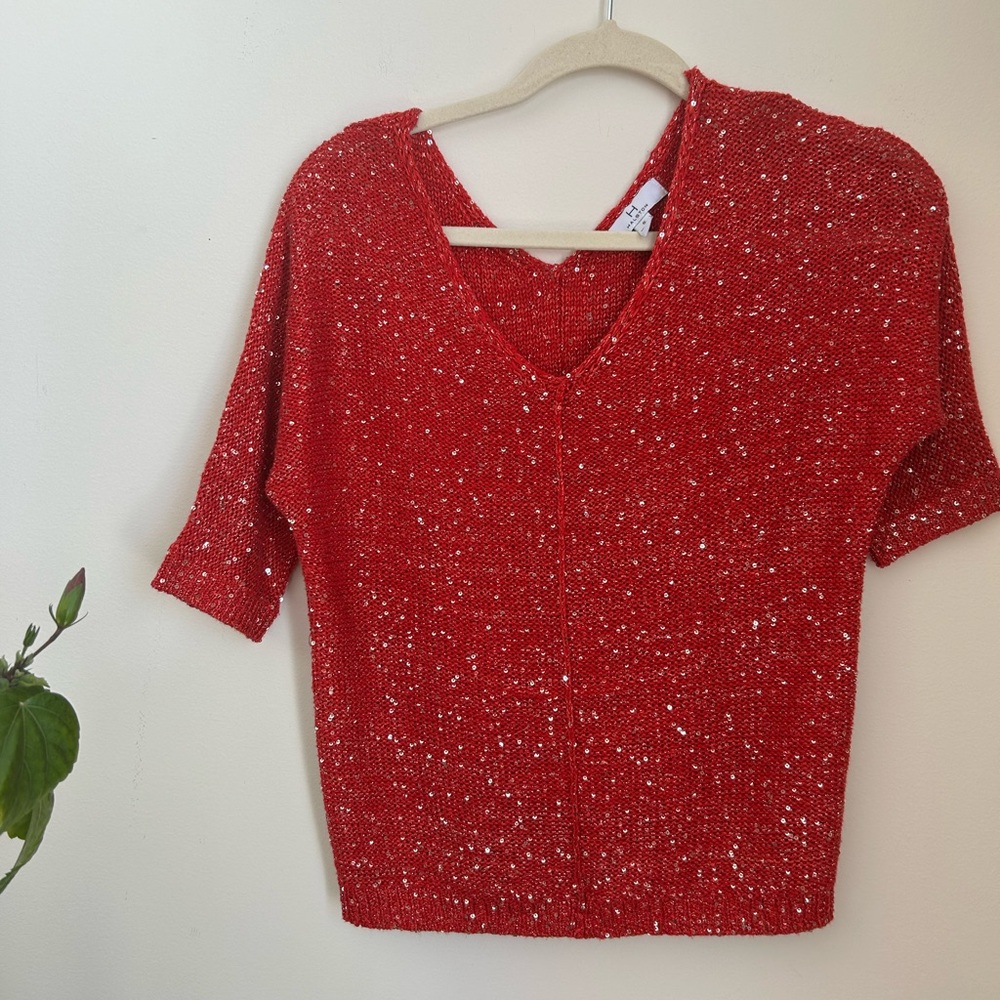 Halston sequin knit